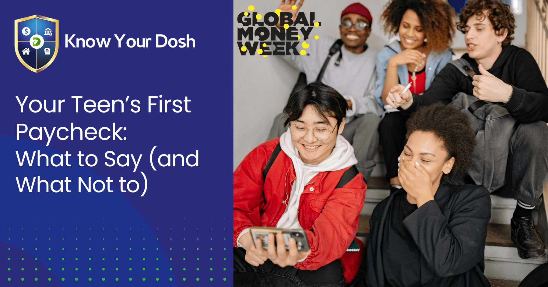 teenagers on steps hanging out together