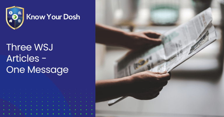 hands holding out a newspaper front page