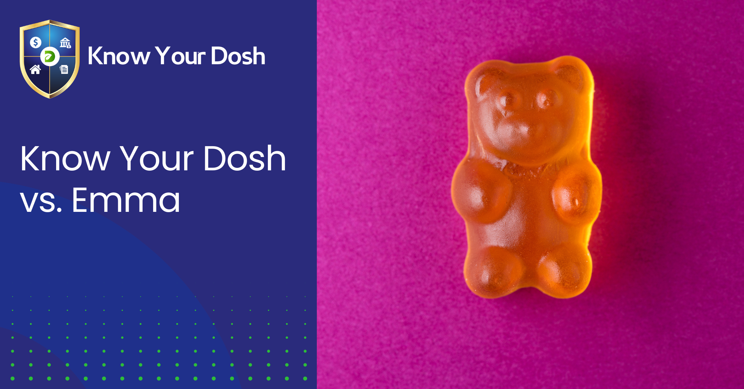 emma app comparison represented by an image of a gummi bear sweet
