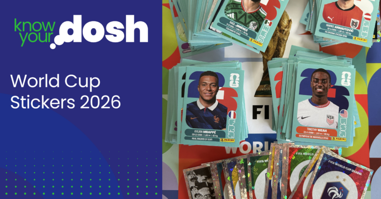 a range of panini world cup 2026 stickers on top of the world cup sticker album